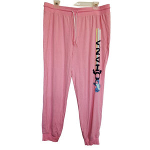Disney Pink Ohana Stitch Pajama Pants L